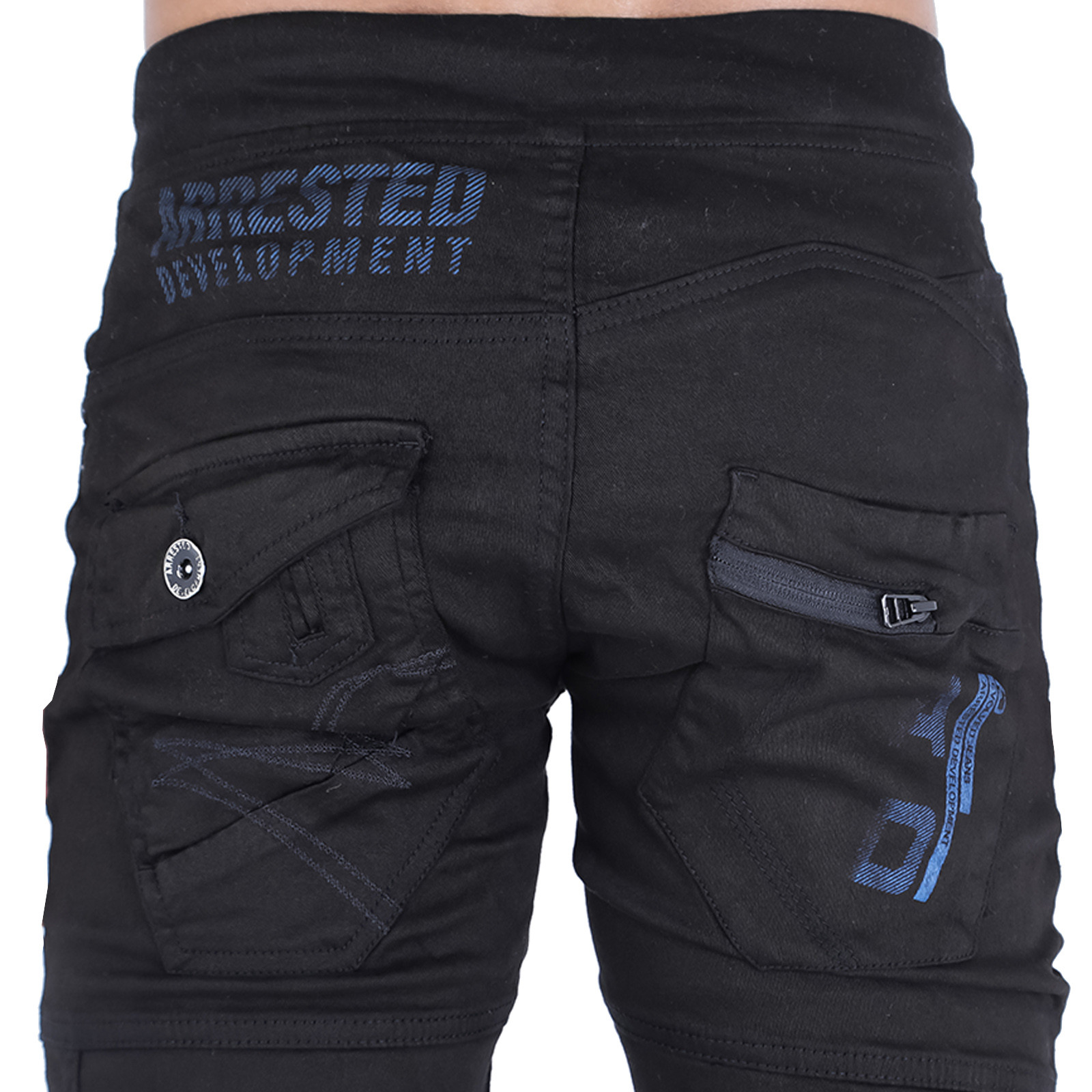 COMBAT CARGO PANTS FOR MEN CUFFED CHINO JOGGERS BLACK 28 30 32 34 36 38 40