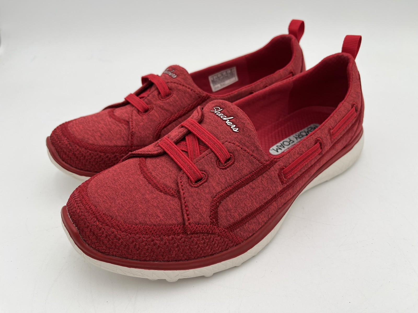 Skechers Microburst Topnotch Comfort Casual Shoes Women’s Size 8 Red