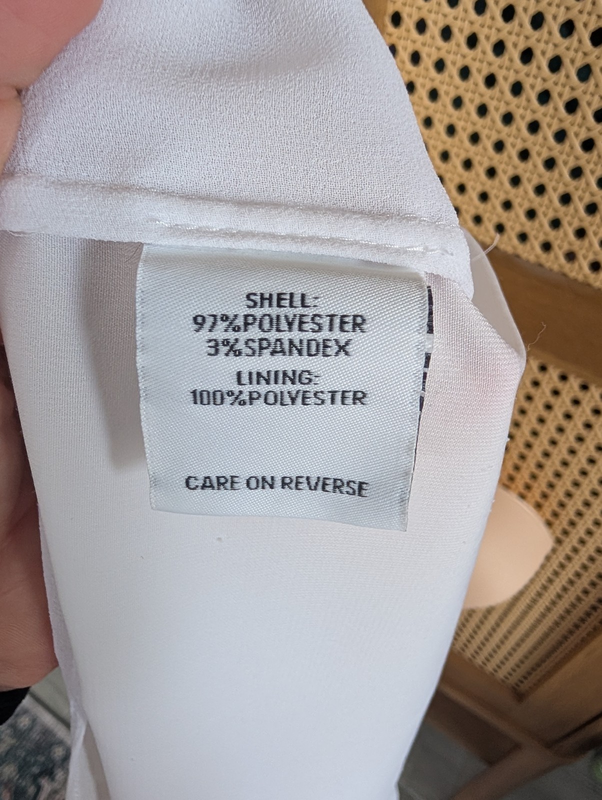 Calvin Klein Tunic Collar White Women’s Blouse