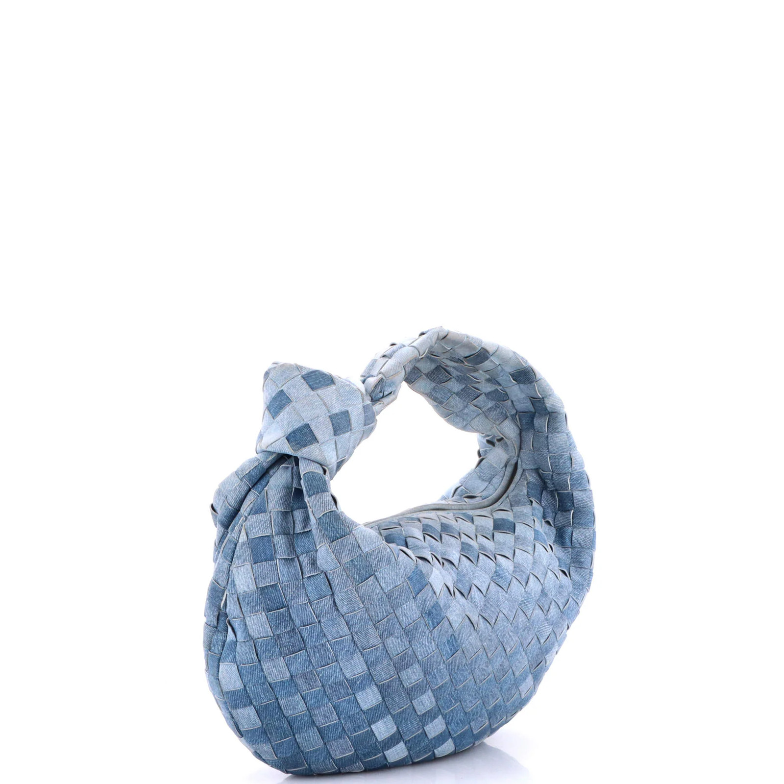 Bottega Veneta BV Jodie Hobo Intrecciato Denim Teen
