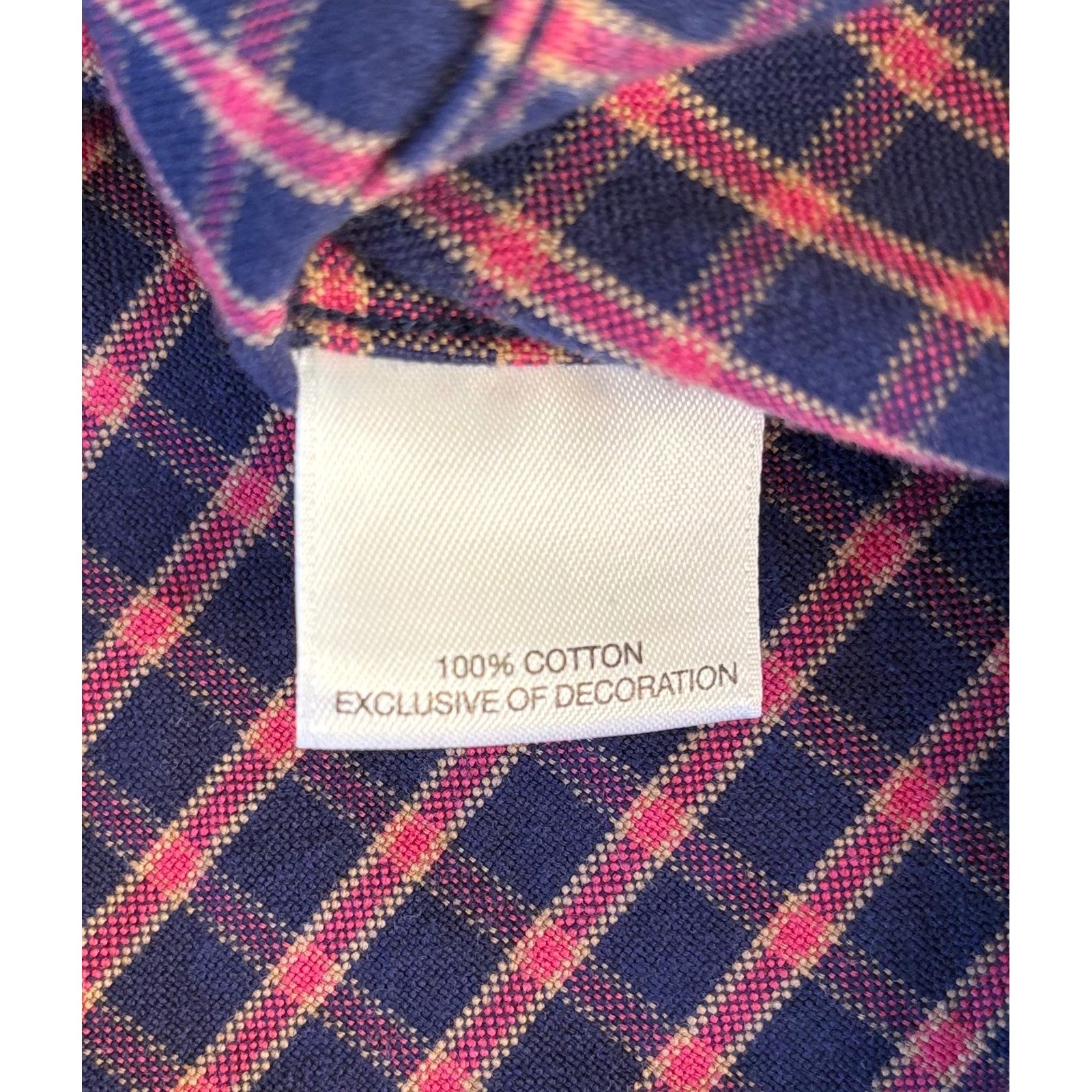 CREMIEUX CLASSICS Mens Button Down Shirt Plaid Long Sleeve Size S