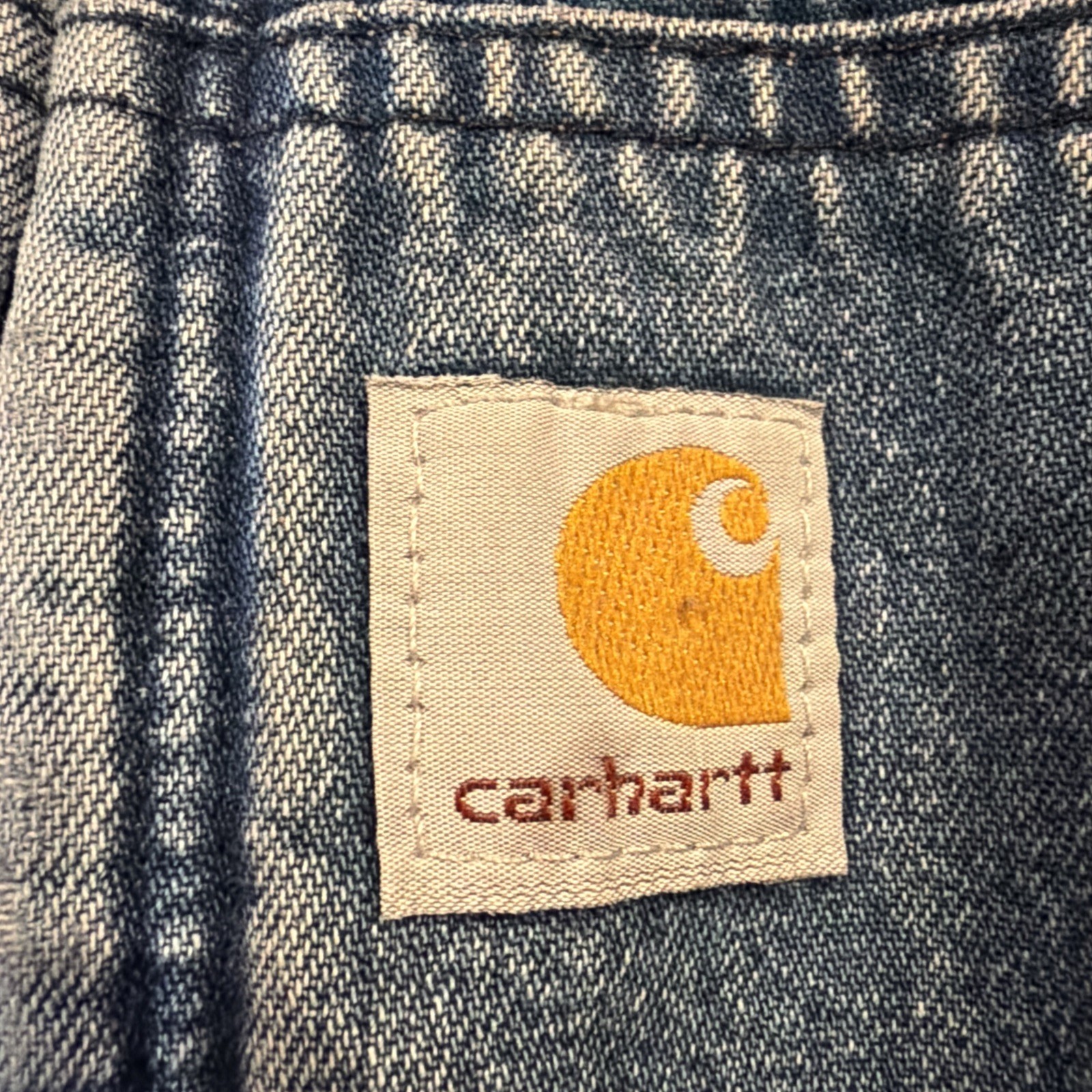 Vintage Carhartt Y07 DST Denim Work Jacket Youth Size M