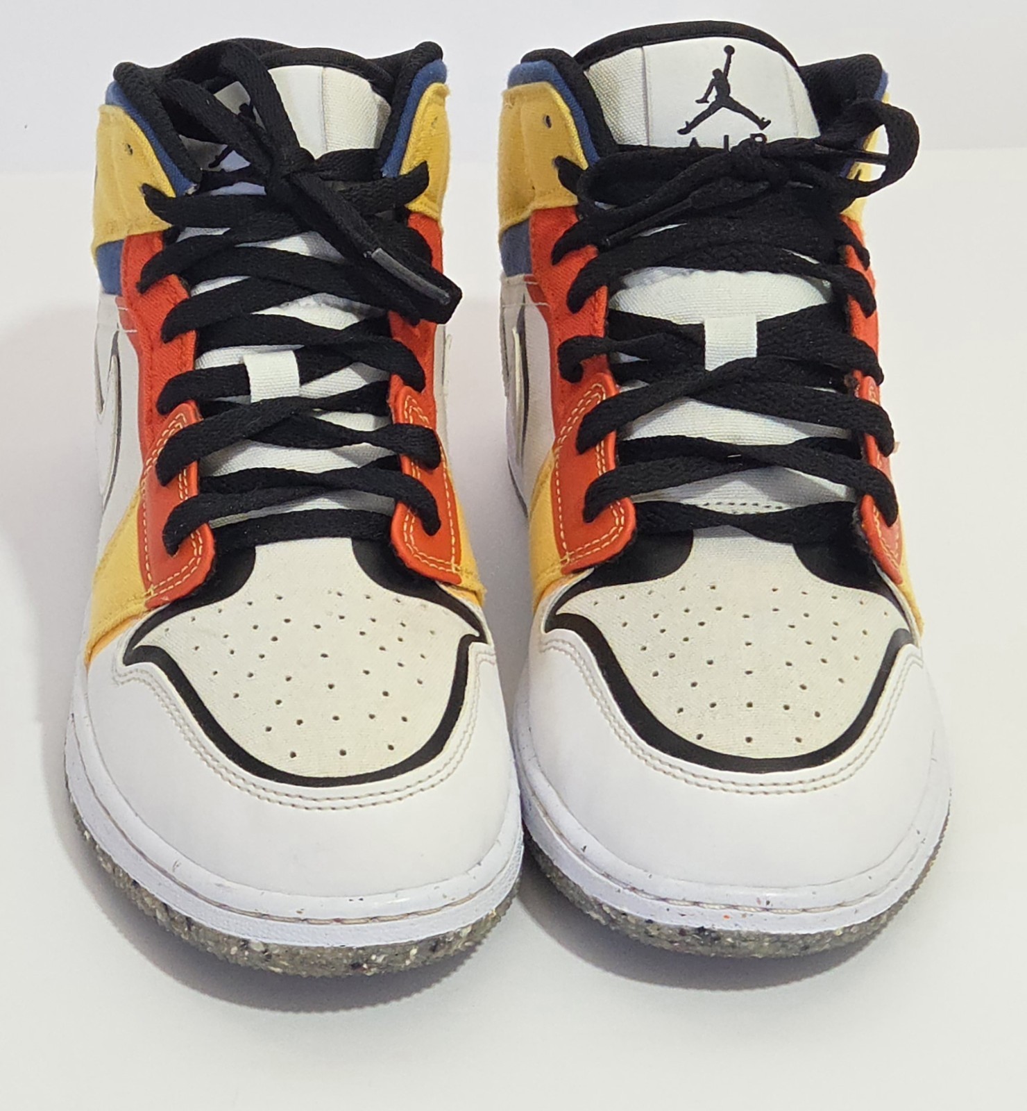 Air Jordan 1 Mid SE GS ‘Multi-Color Canvas’ Size 7Y PREOWNED