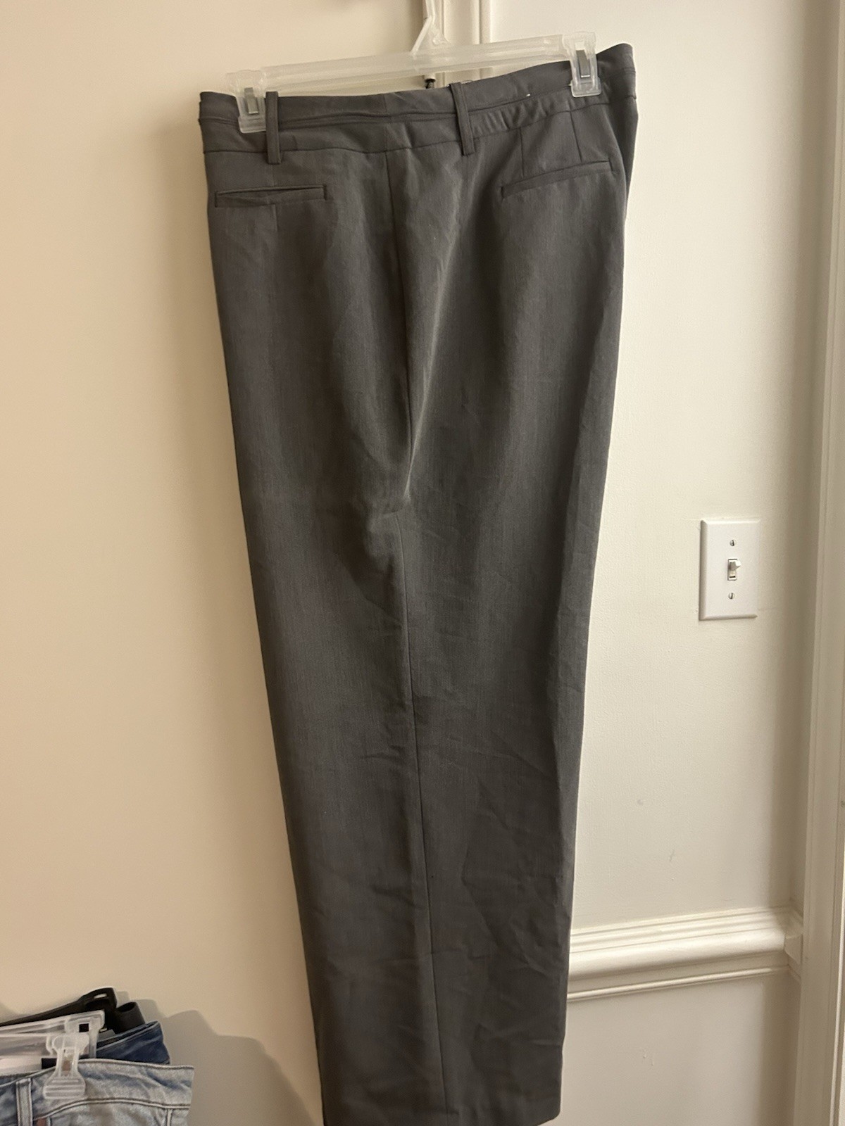 Cato Women’s Gray Plus 20 Dress Pants Straight-Leg 29″ Inseam Solid