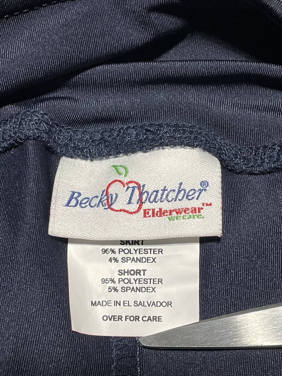 Becky Thatcher Elderwear Women’s Navy Blue Activewear Skort Size M Juniors 7-9