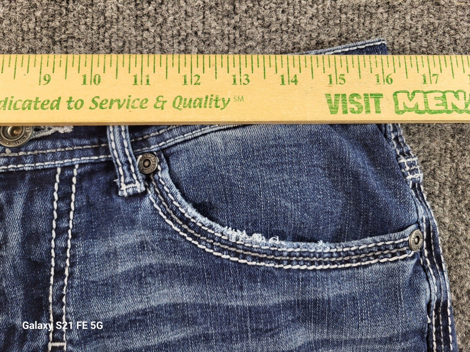 BKE Alec Straight Jeans Mens 32×31 M Rise Med Wash Whiskering Great Fade Stretch