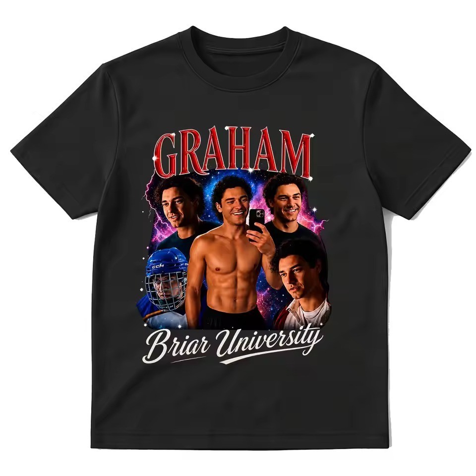 Off Campus TV Series T-shirts Garrett Graham Briar University Hockey T-shirt