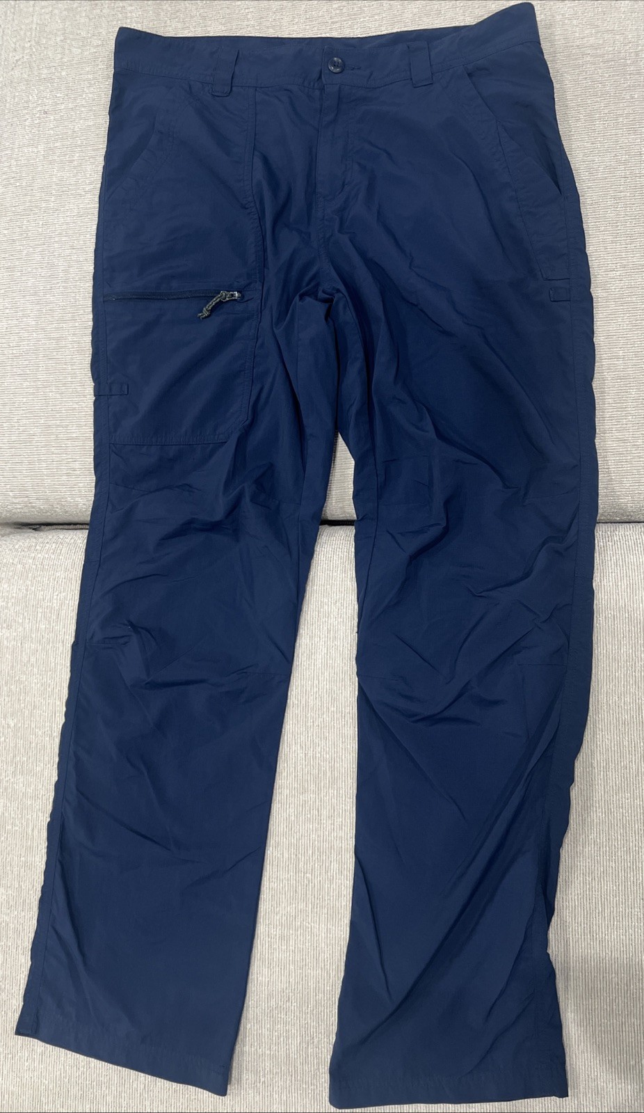 Columbia Pants Mens 36X32 Blue Cargo PFG Perfromance Fishing Tech Outdoor Hiking