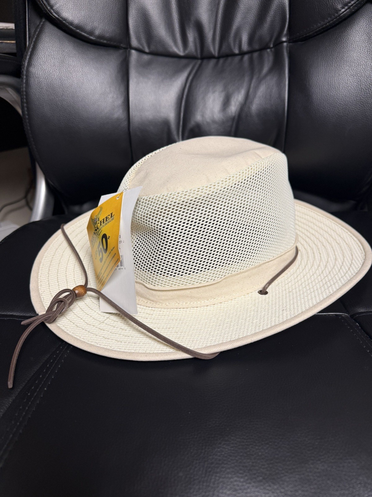 Henschel Crushable Soft Mesh Aussie Breezer Hat, Natural, 2XL