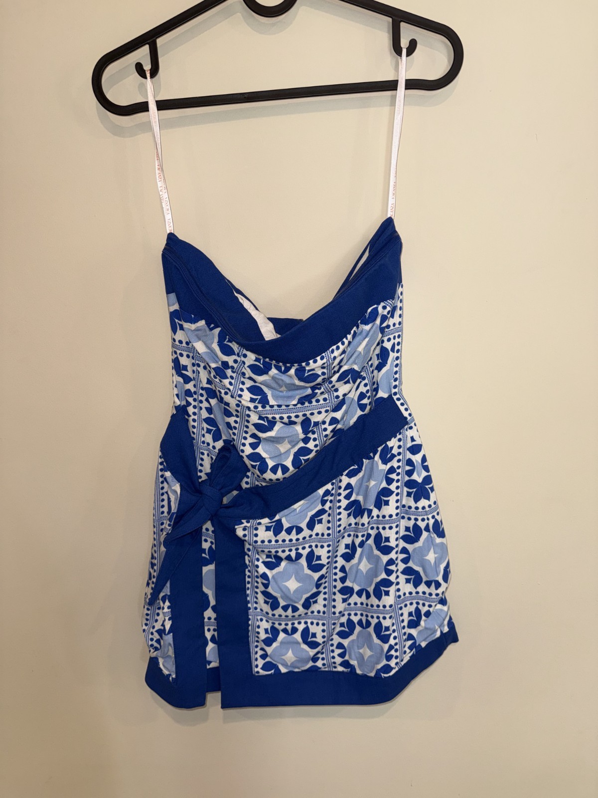 BNWT Vacanza Resort Lilliana Strapless Mini Dress in Lola Blue Size XS AU6/8