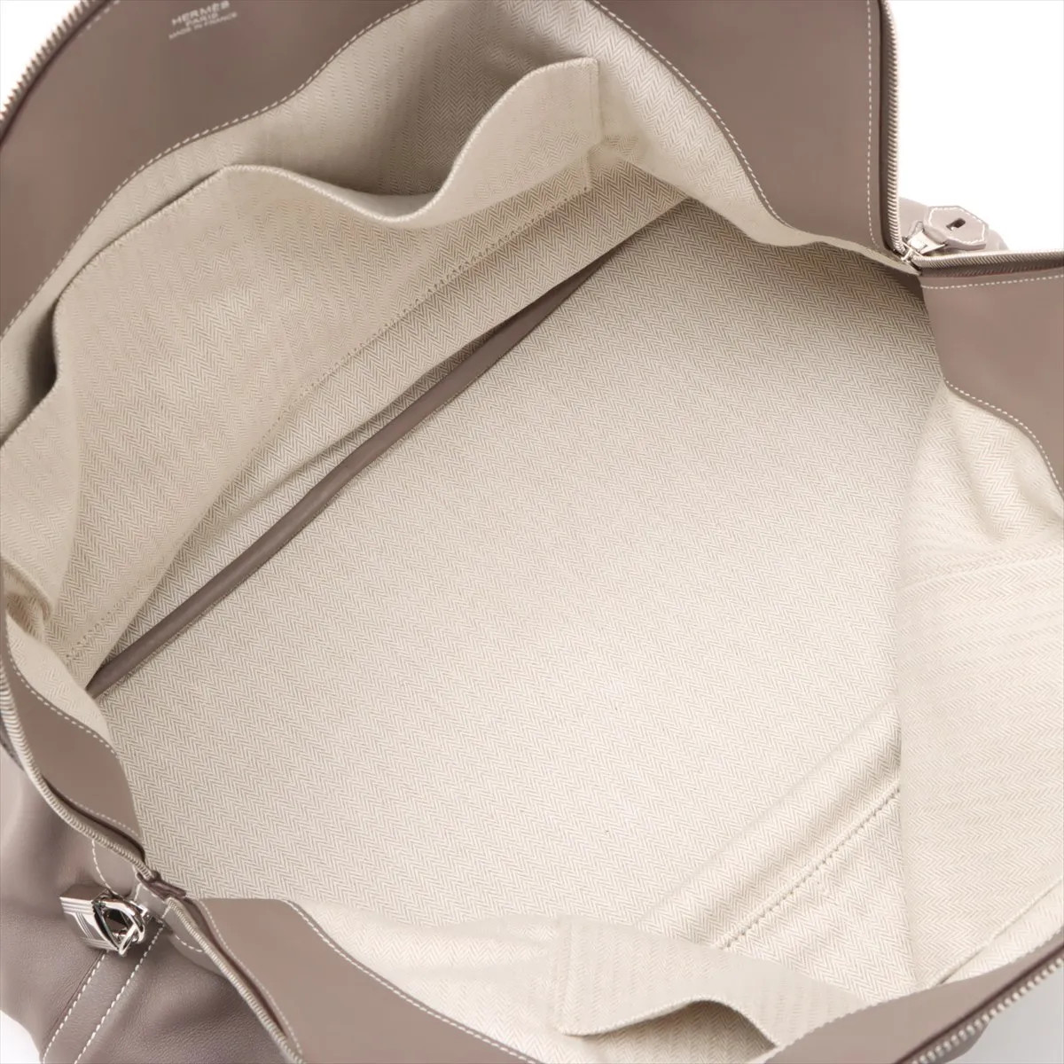 Hermès Bolide Relax 45 Veau Sikkim Gris asphalt Silver Metal Fittings U: 2022