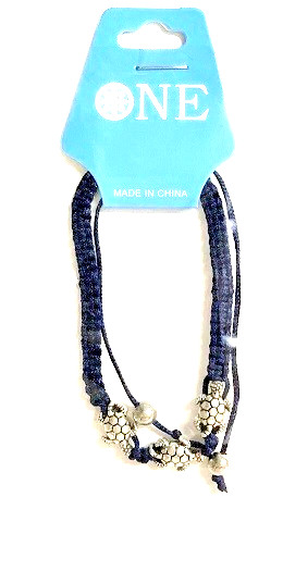 BRAIDED ROPE TURTLE BRACELET ACCESSORY GIFT JEWELRY CUTE FASHION NEW