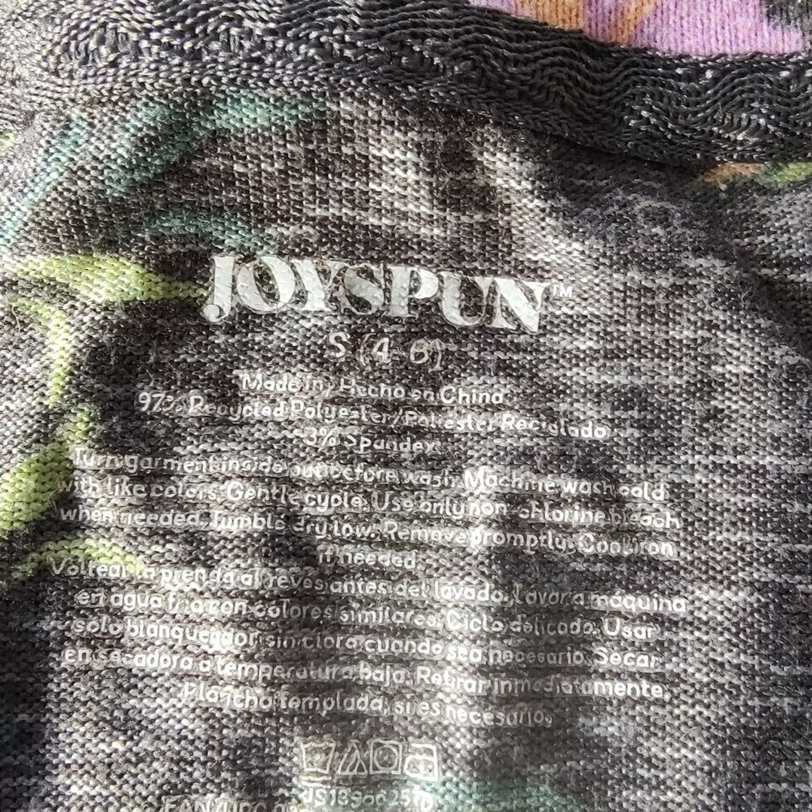 Joyspun Gray Floral Button-Front Women’s Cardigan Sweater Orange