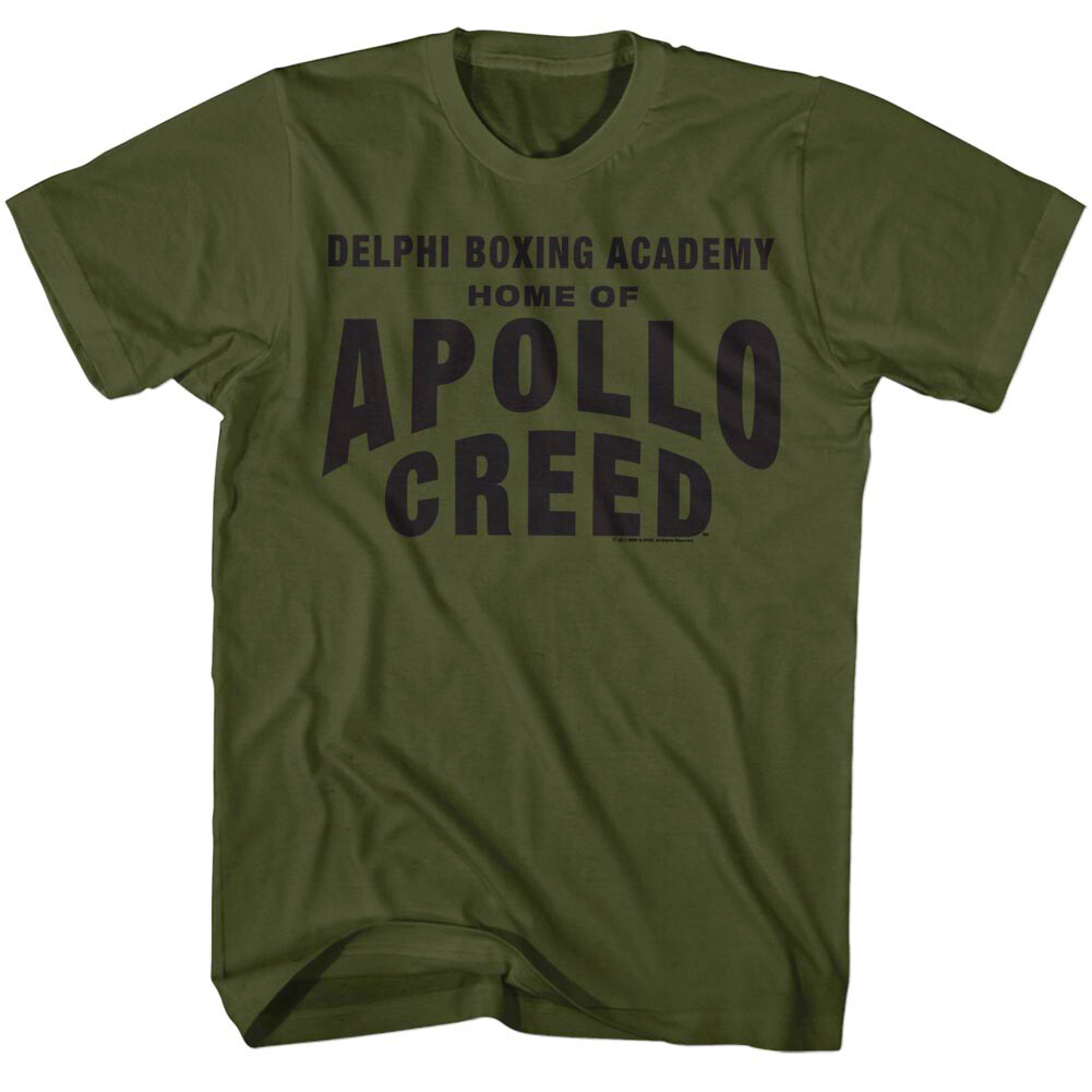 Rocky Balboa Apollo Creed Delphi Boxing Academy Men’s T Shirt World Champion Top