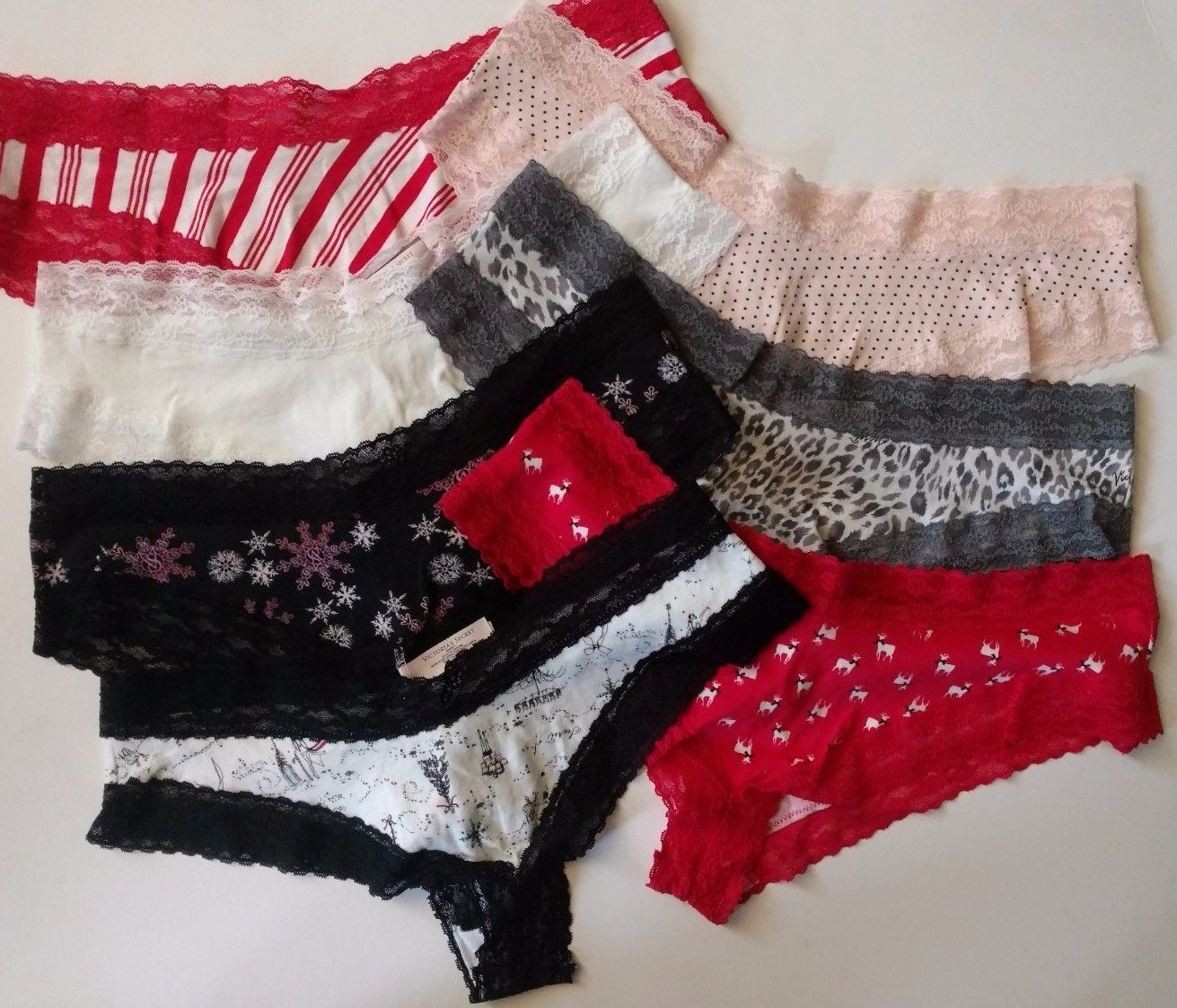 Victoria’s Secret Cheeky Panties Extra Large Solid Patterned 7 Pairs Available