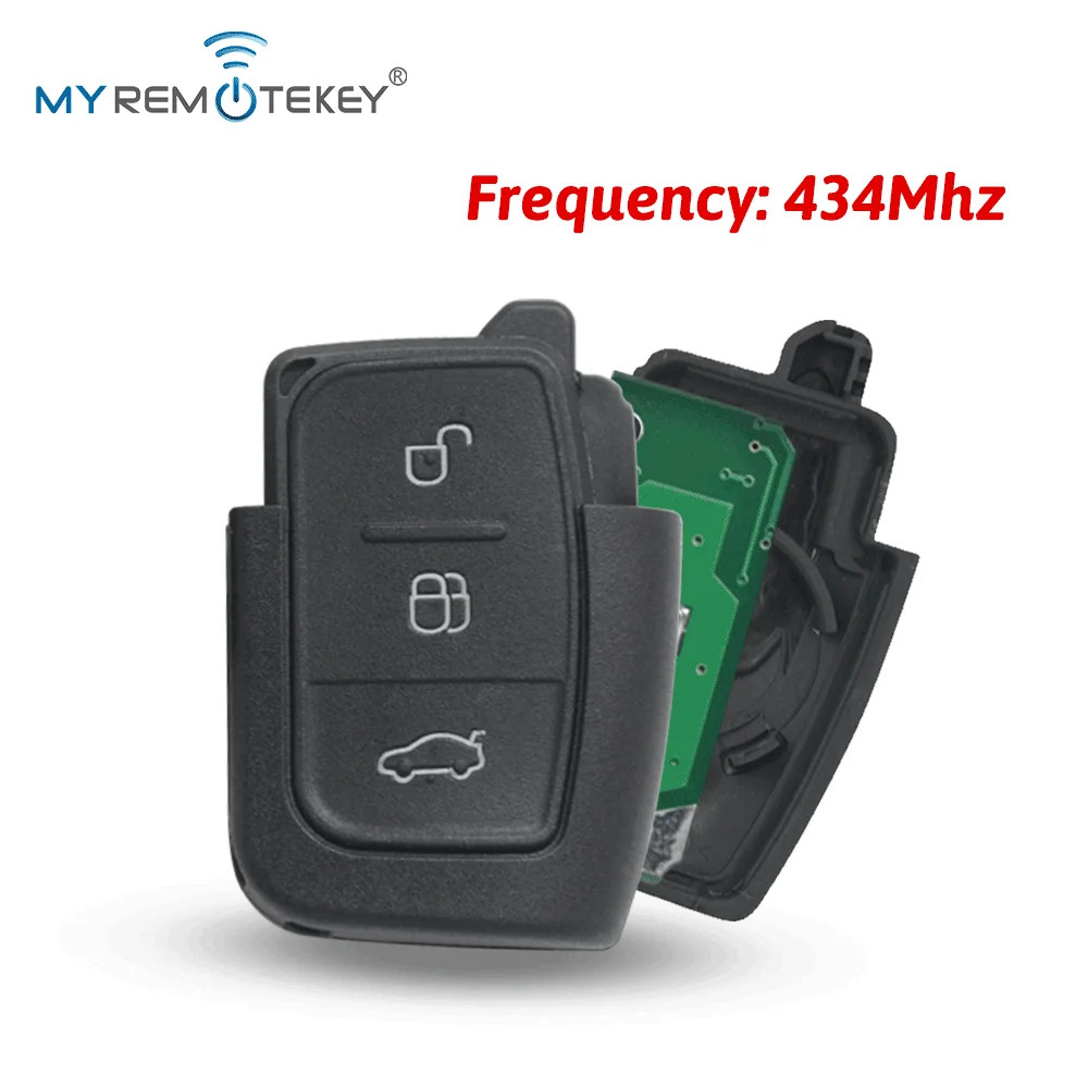 Remote key fob 3 button 434Mhz for Ford 2004 2005 2006 2007 2008 2009 2010 -2012