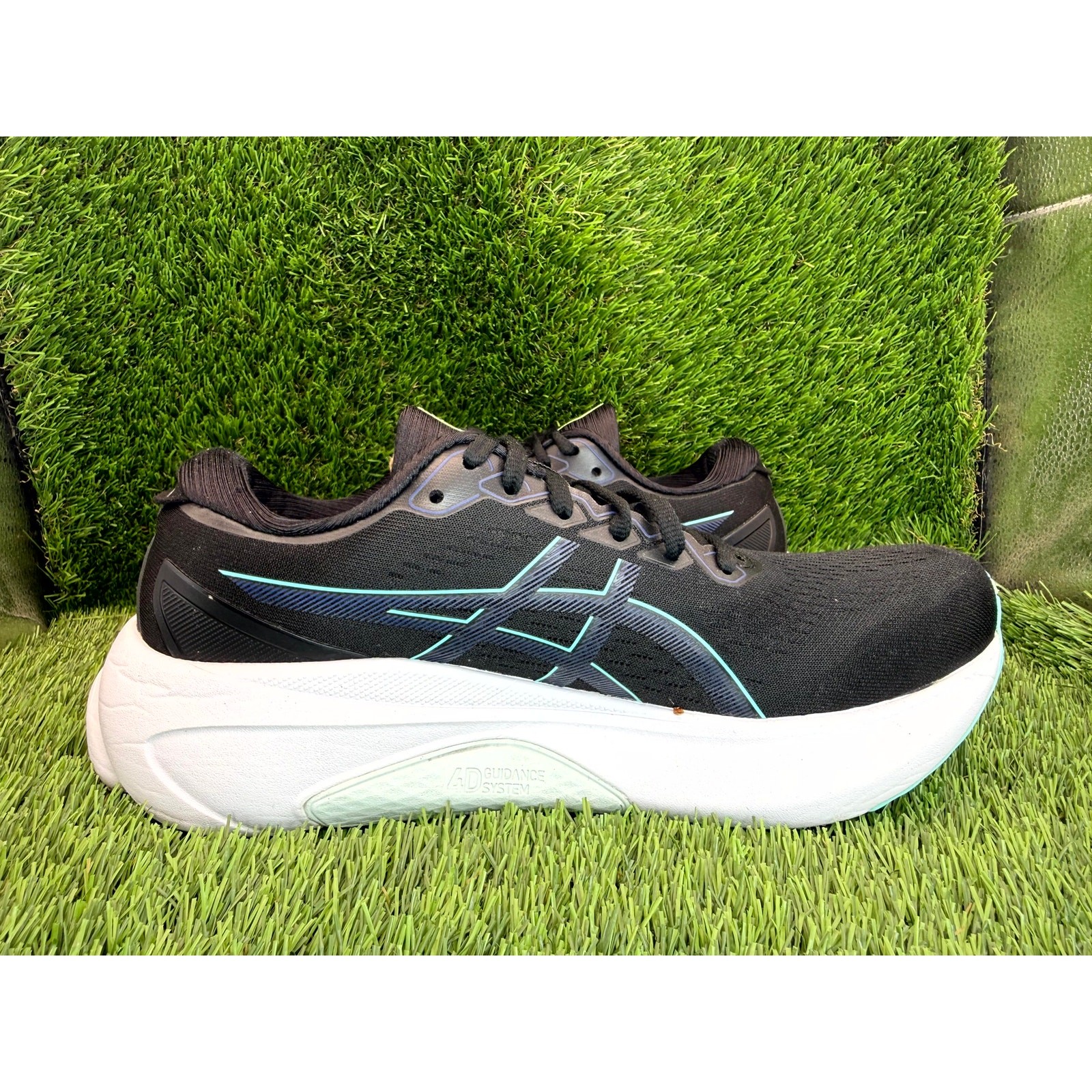 Asics Gel-Kayano 30 1012B357 Athletic Sneaker Womens 9 Black Knit Sports Running