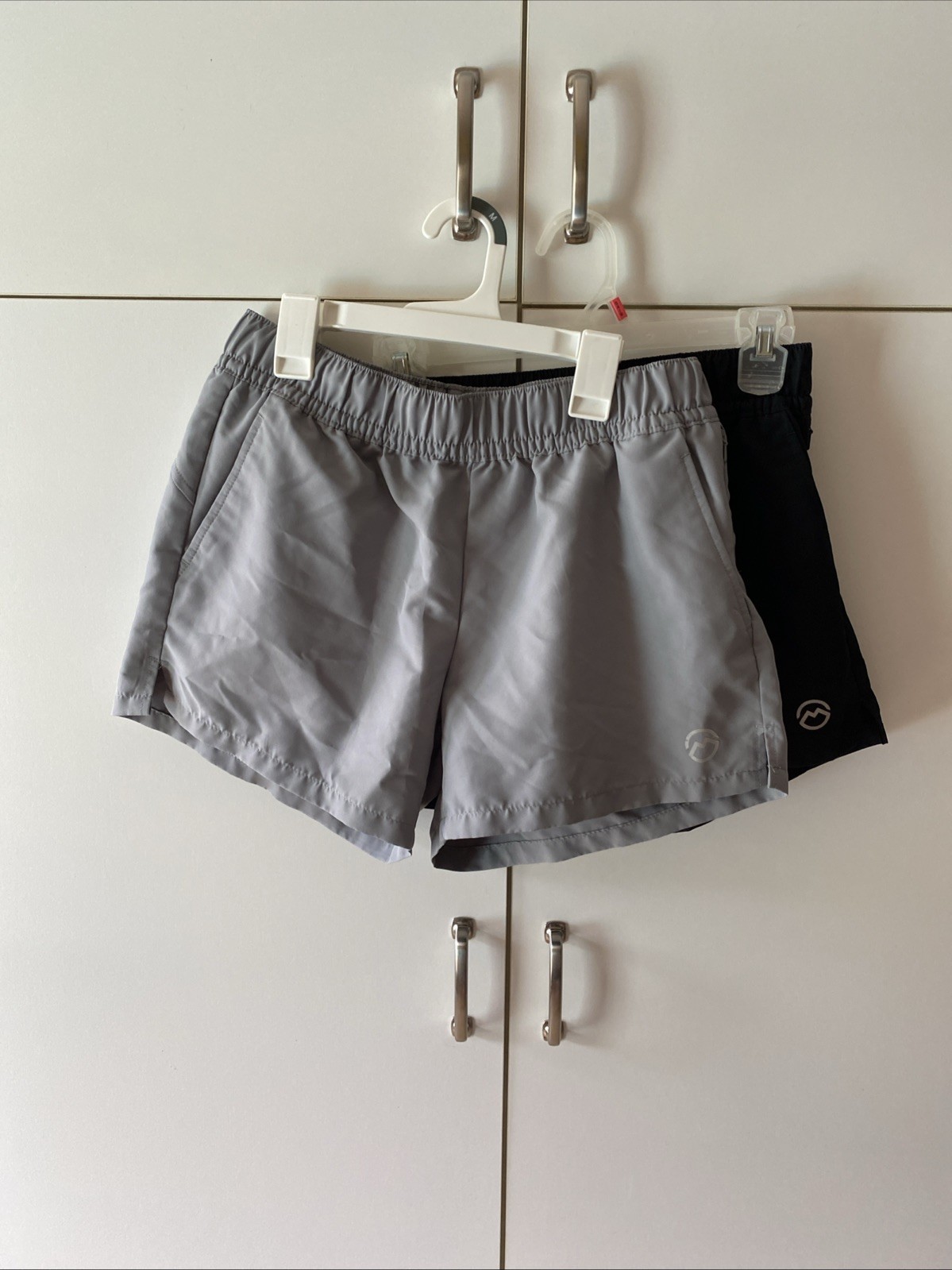 2 Magellan Active Shorts Women Small -Black And Grey