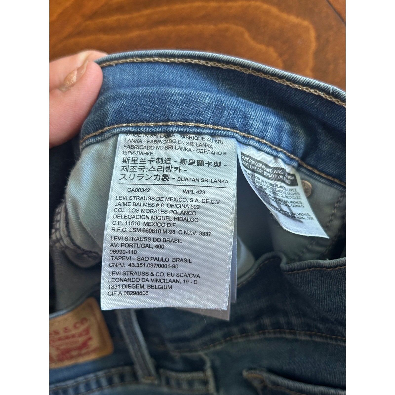 Levi’s 314 Shaping Straight Jeans Womens Blue Denim Mid Rise Stretch Sz 27