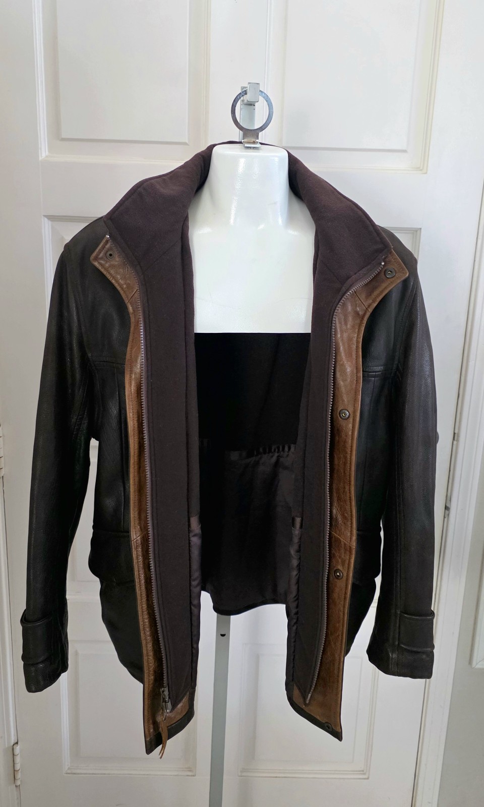 Lone Pine American Made Leather Jacket Aspen Pitkin Dry County Goods Mens sz 40