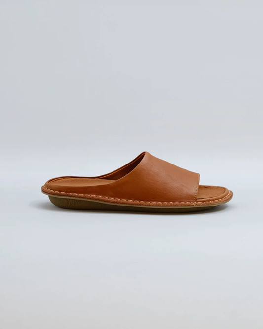 VIBAe SAINT TROPEZ Cognac Leather Sandal EU Unisex sizes W6/36-M15/48 NEW