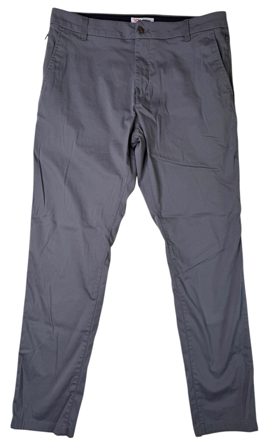 Mens Birddogs Stretch Khakis Stephen Jobs Unlined Graphite Gray Pants 34×34 -30″