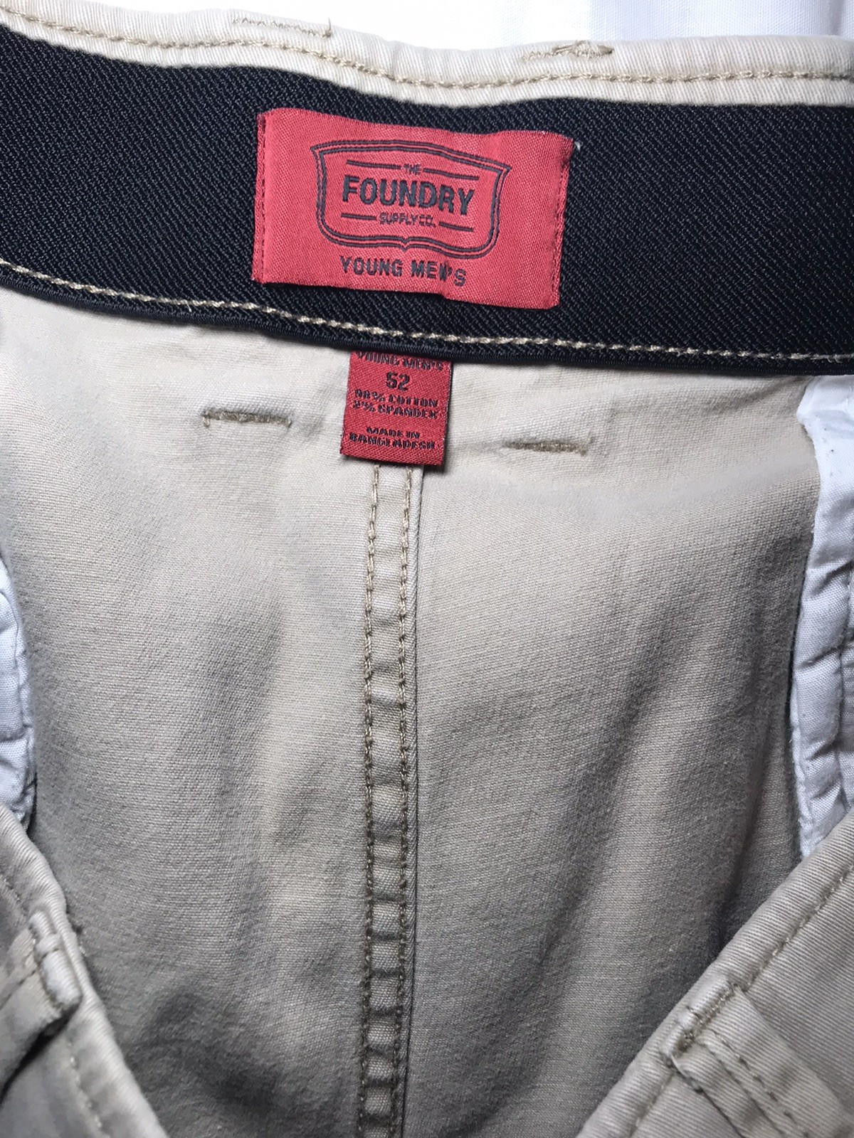 Foundry Mens 4X Tan Khaki Casual Golf Walking Shorts Size 52 X 10 NWOT