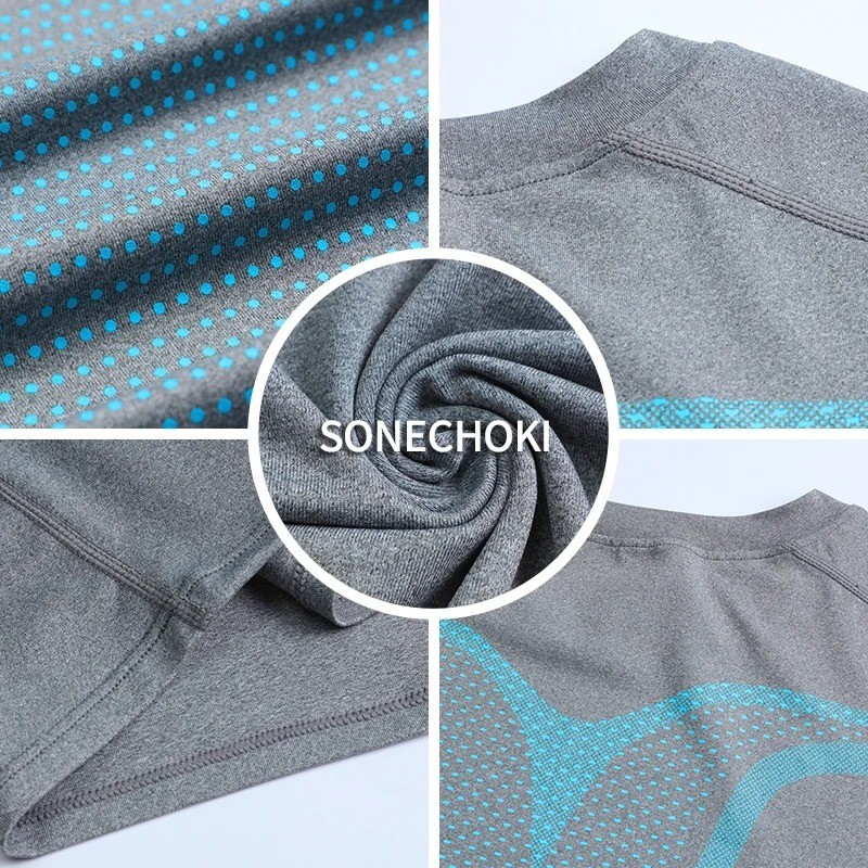 Men Compression Shirt Version Ionic Shaping Sleeveless Vest Sport Tank Top S-2XL