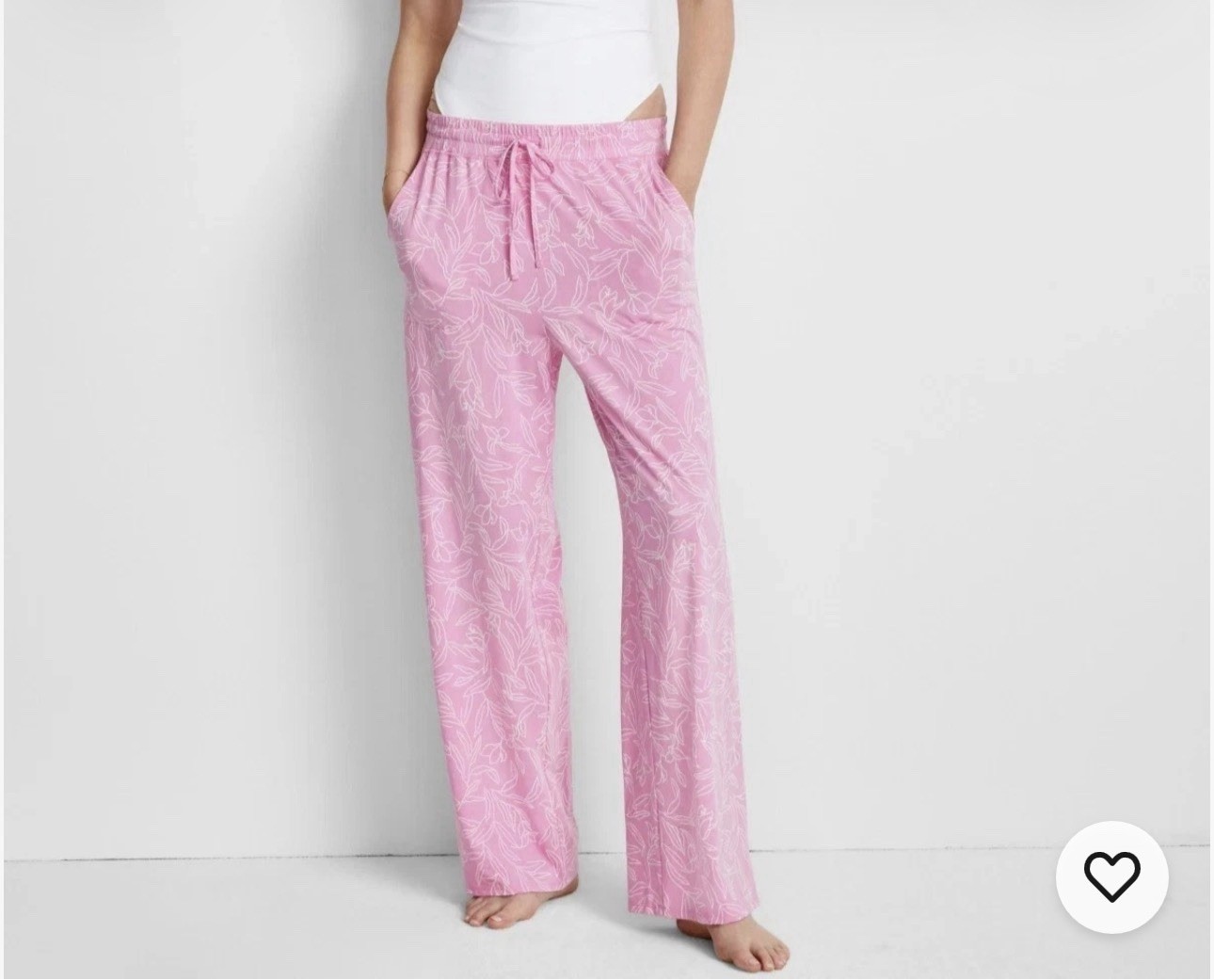 State Of Day Women’s Printed Poplin Sleepwear Pajama Pants Mauve Orchid XL NWT