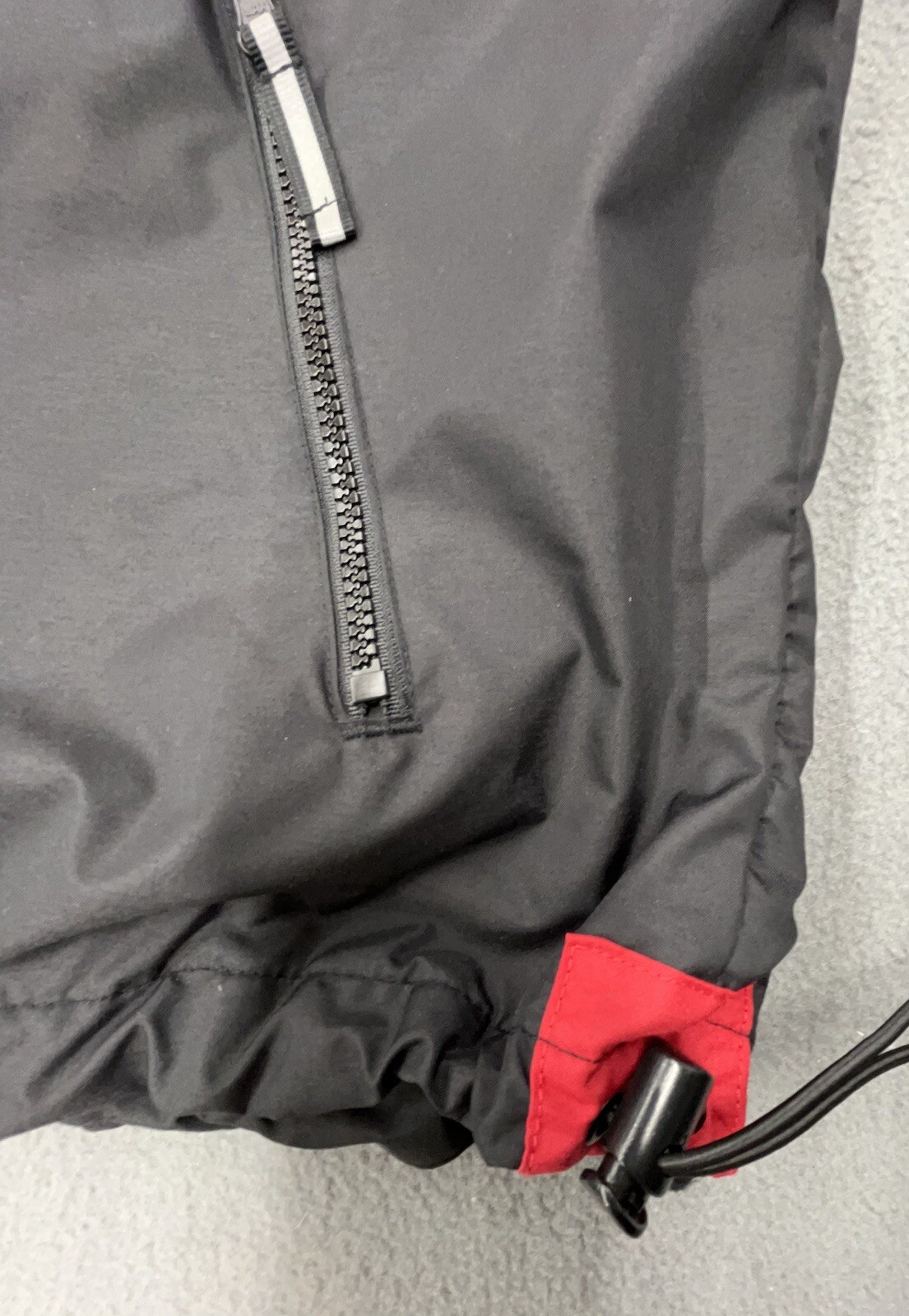Holloway Jacket Men XL Black Red Full Zip Pockets Lined Coated Windbreaker Golf