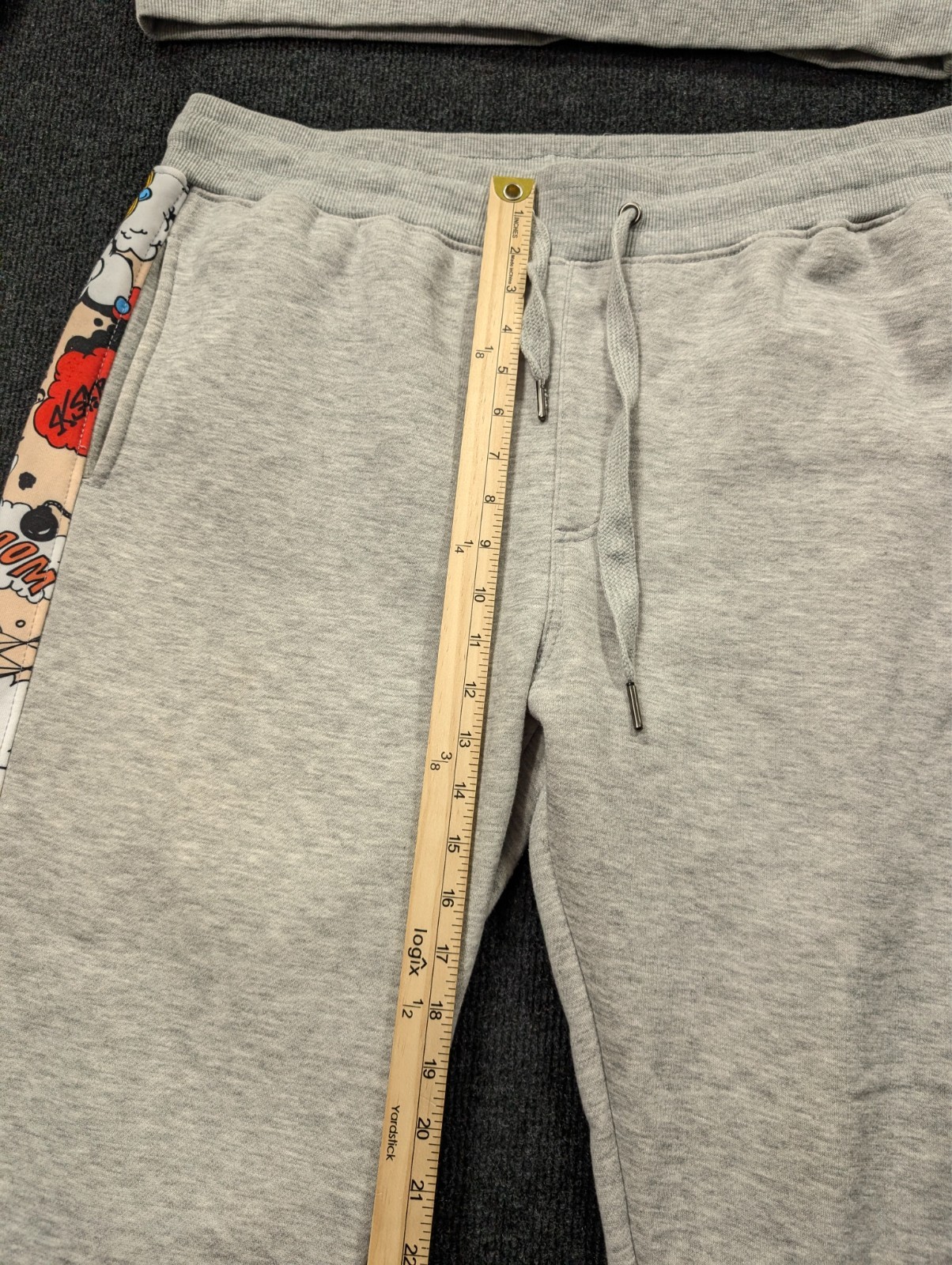 Screenshot men sz 2XL gray crewneck sweatshirt bear jogger pants track suit set