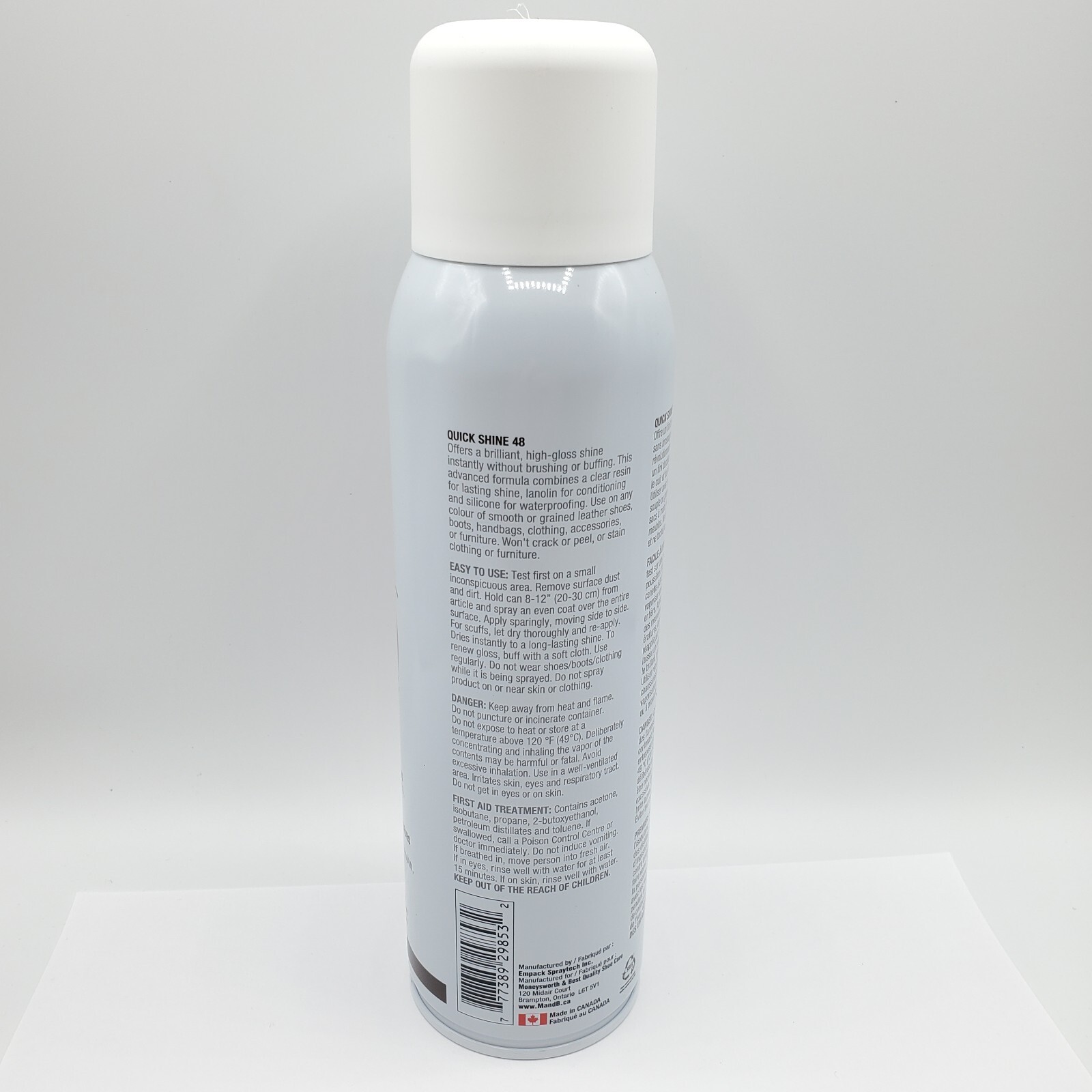 Moneysworth & Best Quick Shine 48 Shoe Boot Spray With Lanolin 14 oz 400 g Shoes