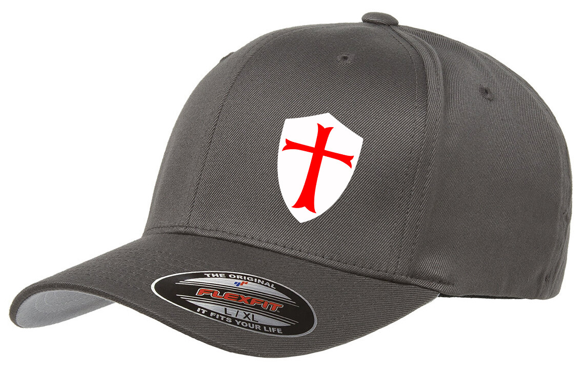 KNIGHTS TEMPLAR SHIELD FLEXFIT 6277 HAT *FREE SHIPPING in BOX*