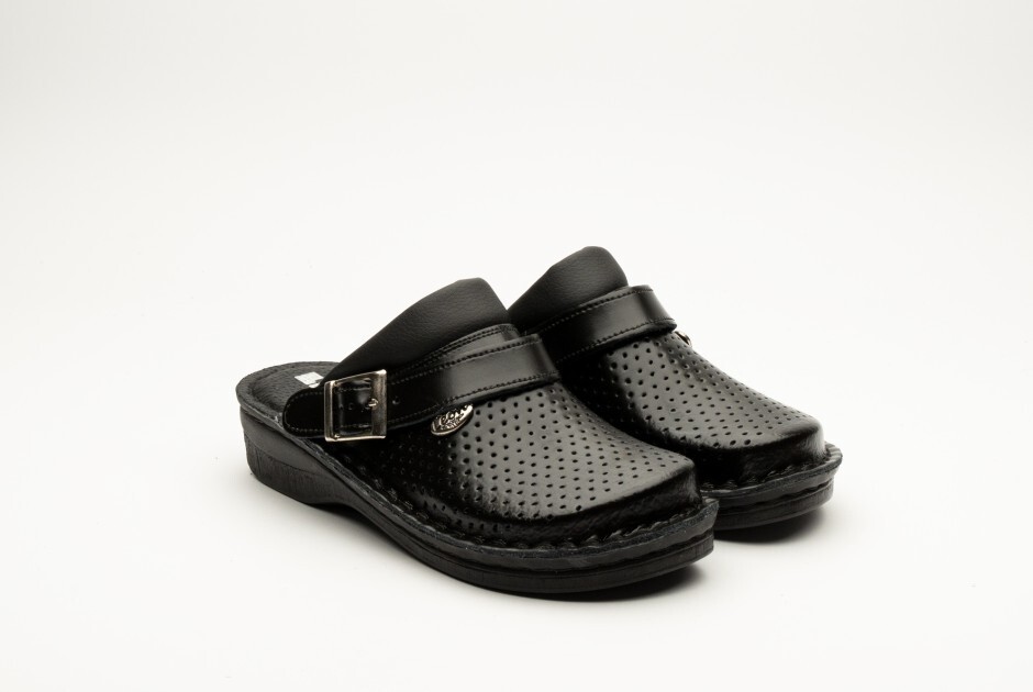 LEON V202 Unisex Medical Clogs Genuine Leather Shoes Comfort Breathable Non-Slip