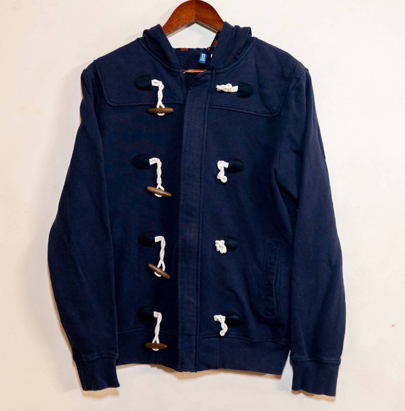 Divided Size M Blue Zip Up Hoodie – Good Condition (See Description for Size)