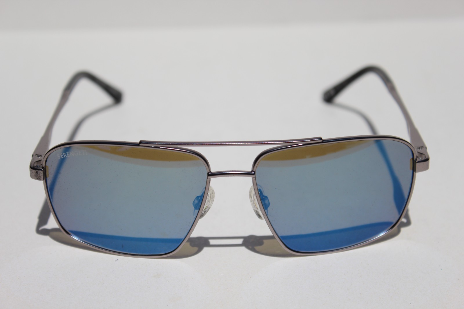 SERENGETI Tulsa POLARIZED Sunglasses Gunmetal/Mineral 555nm Blue SS595001 Italy