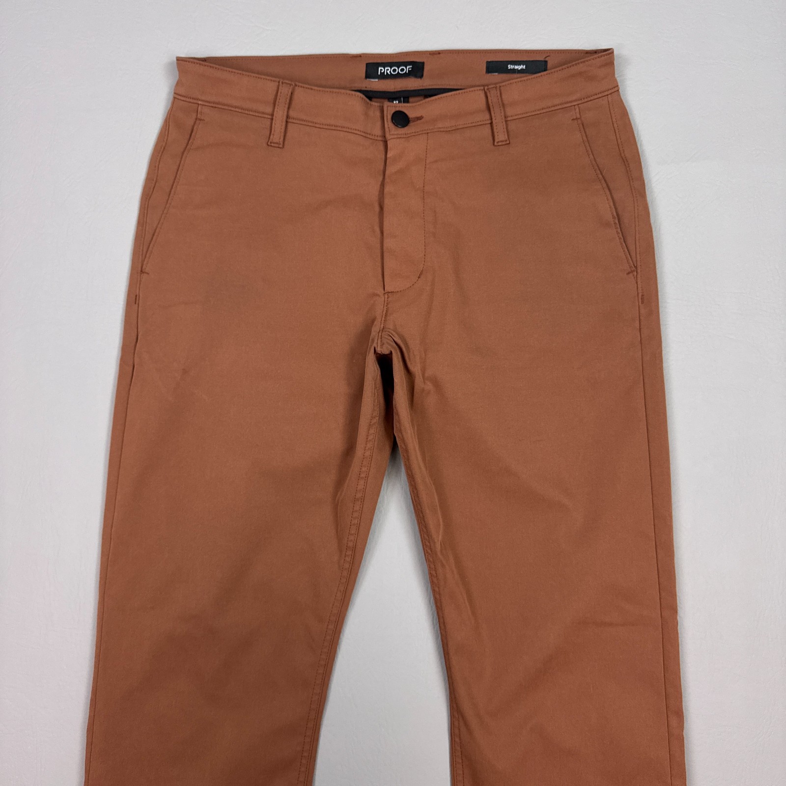 Proof Pants Mens 32×32 Rust Rover Commute Office Work Golf Driving Range Brown