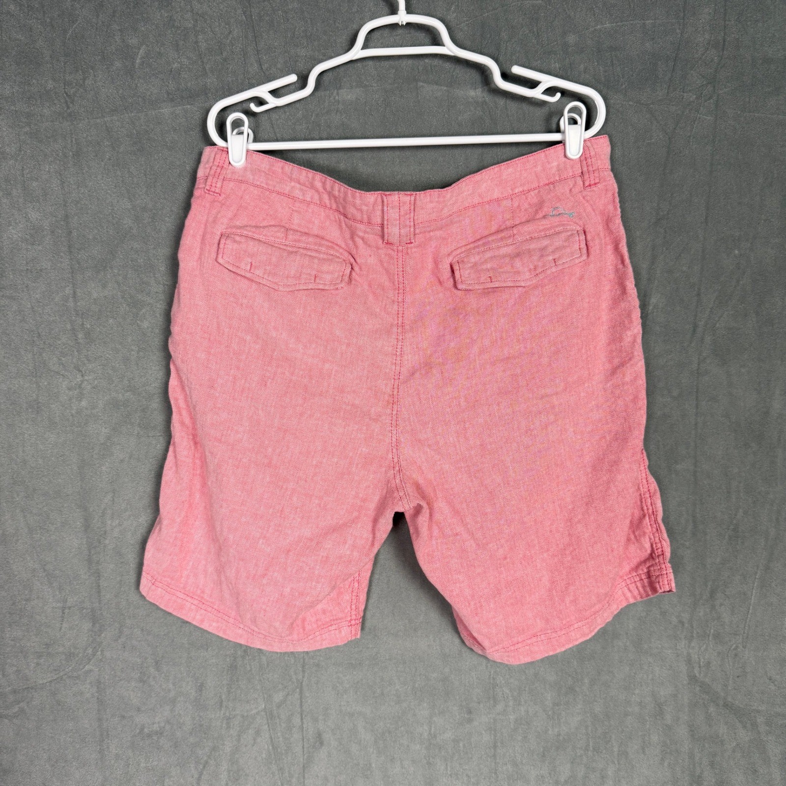 Tommy Bahama Mens 36 Linen Blend Flat Front Shorts Chino pink Summer Resortwear