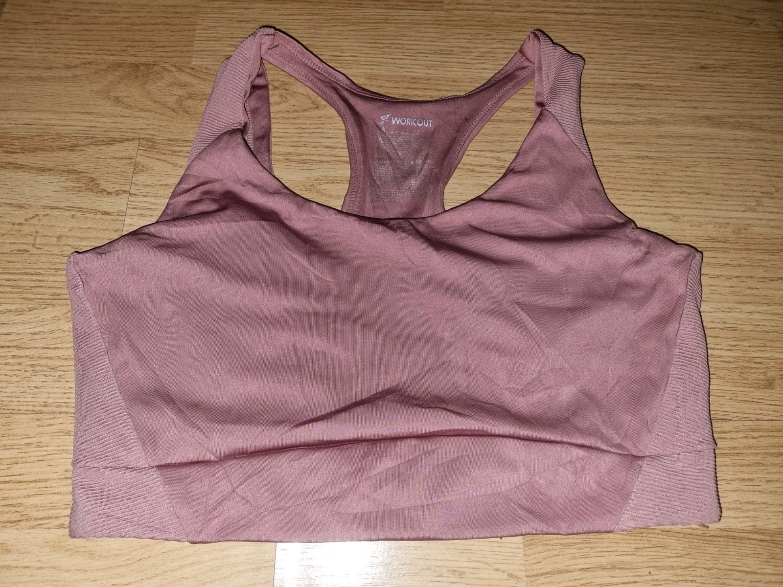 BNWOT Gorgeous Purple WORK OUT wirefree sports gym exercise Bra Size 12 14