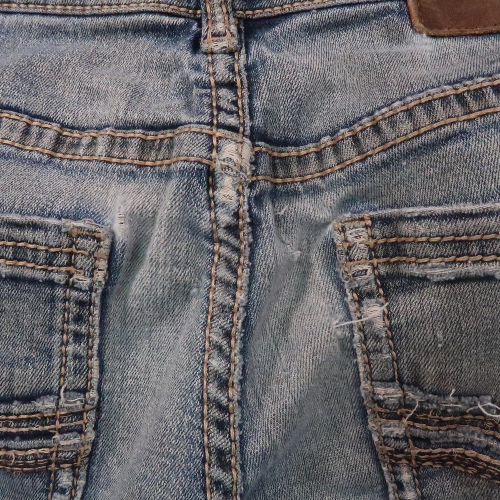 BKE Buckle Aiden Straight leg Jeans Men’s 28×32 Blue Stretch Denim Distressed