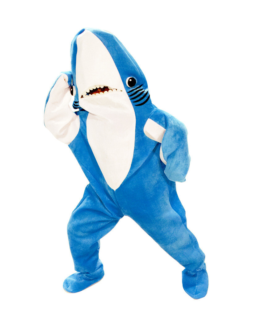 Adult Music Football Performance Katy Perry Shark Jumpsuit Funny Cosplay Costume
