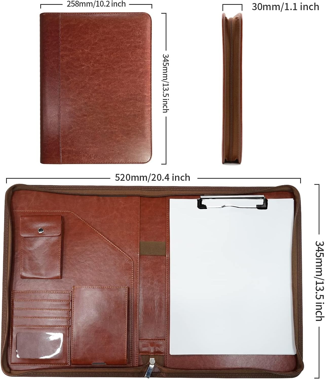 Portafolios De Hombre Carpetas Portafolio Mujer Para Maletines 10.2Inch NUEVO US