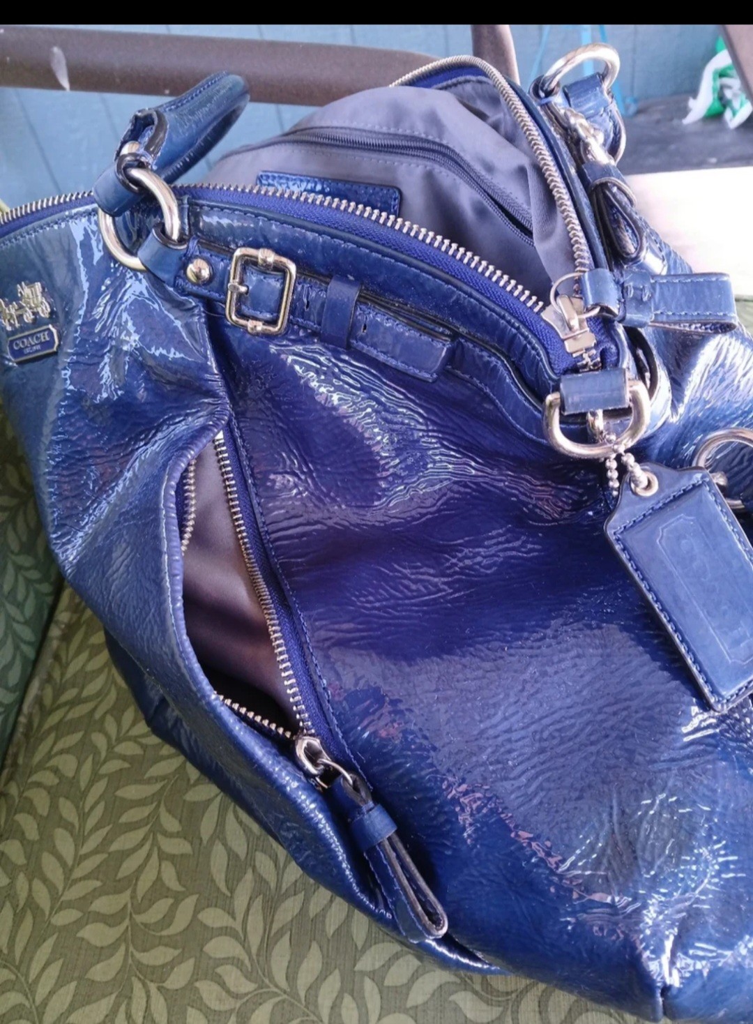 Coach 2012 Madison Electric Blue Purse