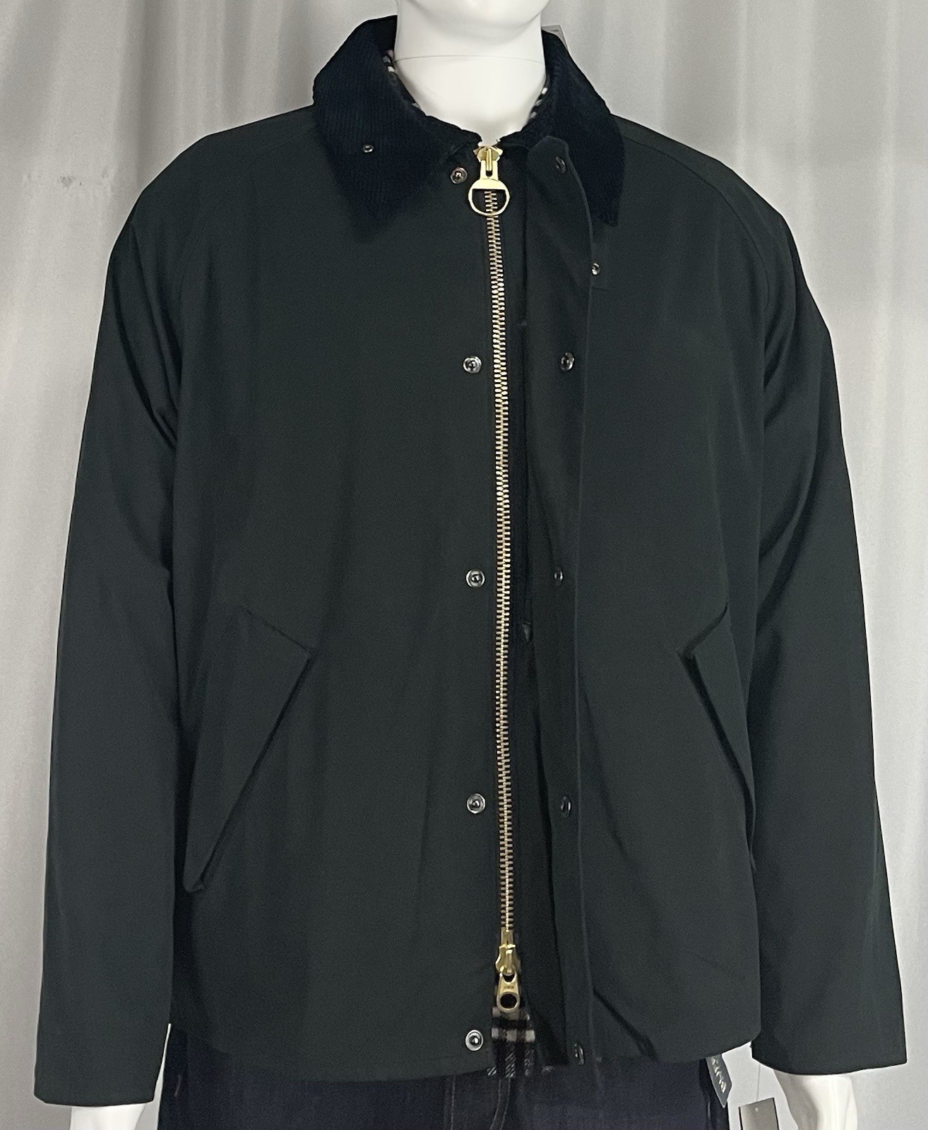BARBOUR SiZE 42 = L/XL OS TRANSPORTER CASUAL JACKET NAVY BLUE NEW NWT $400.00