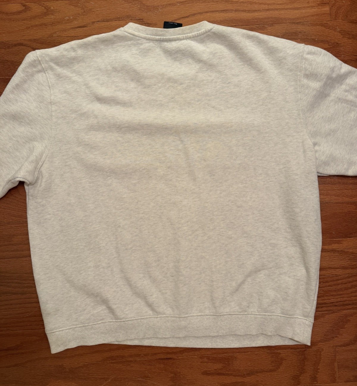 A24 A Twenty-Four Patch Crew Neck Sweatshirt Size Large Off White Heather Gray