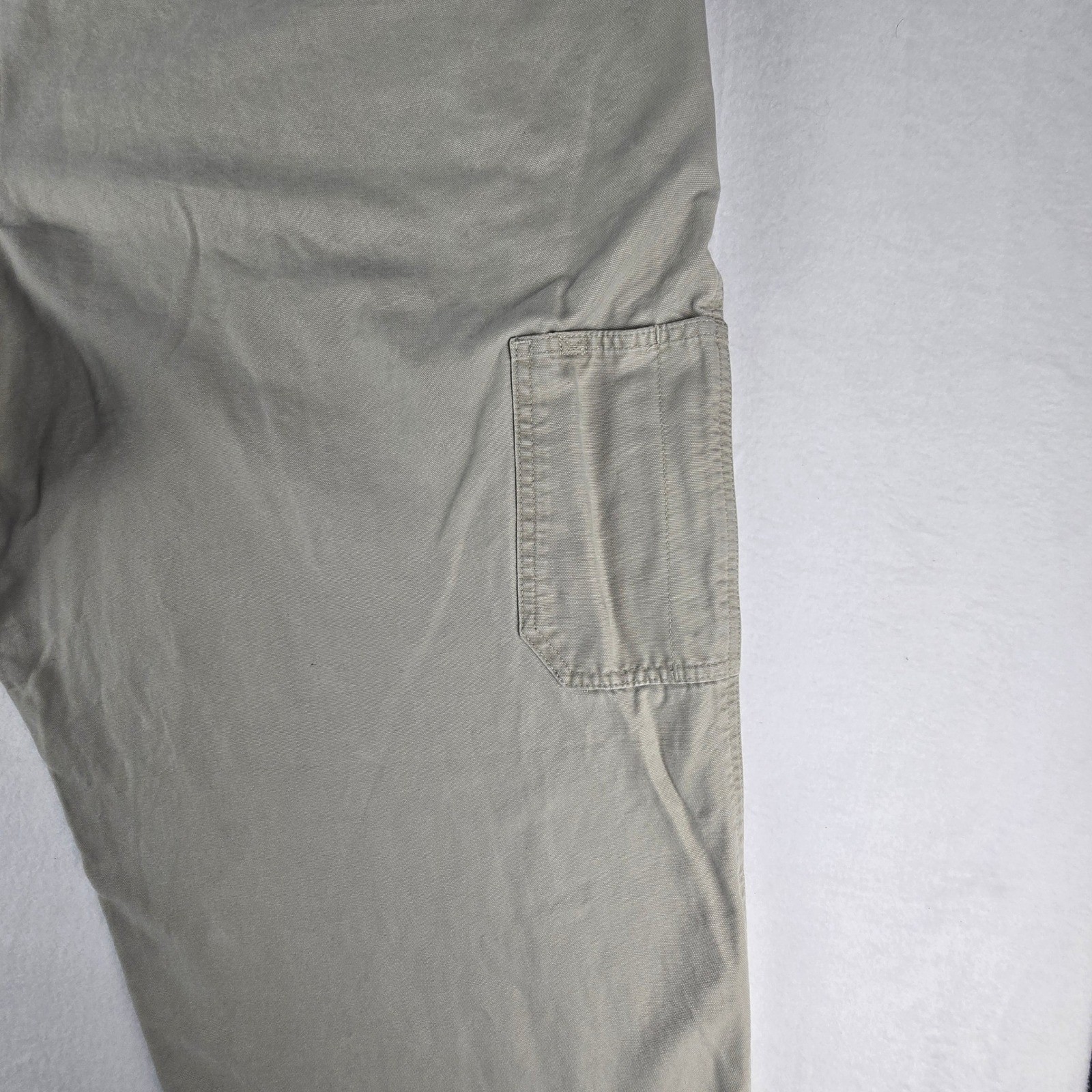 Columbia Roc Pants Casual Utility Trousers Mens 50×32 Tan Cotton Canvas Straight
