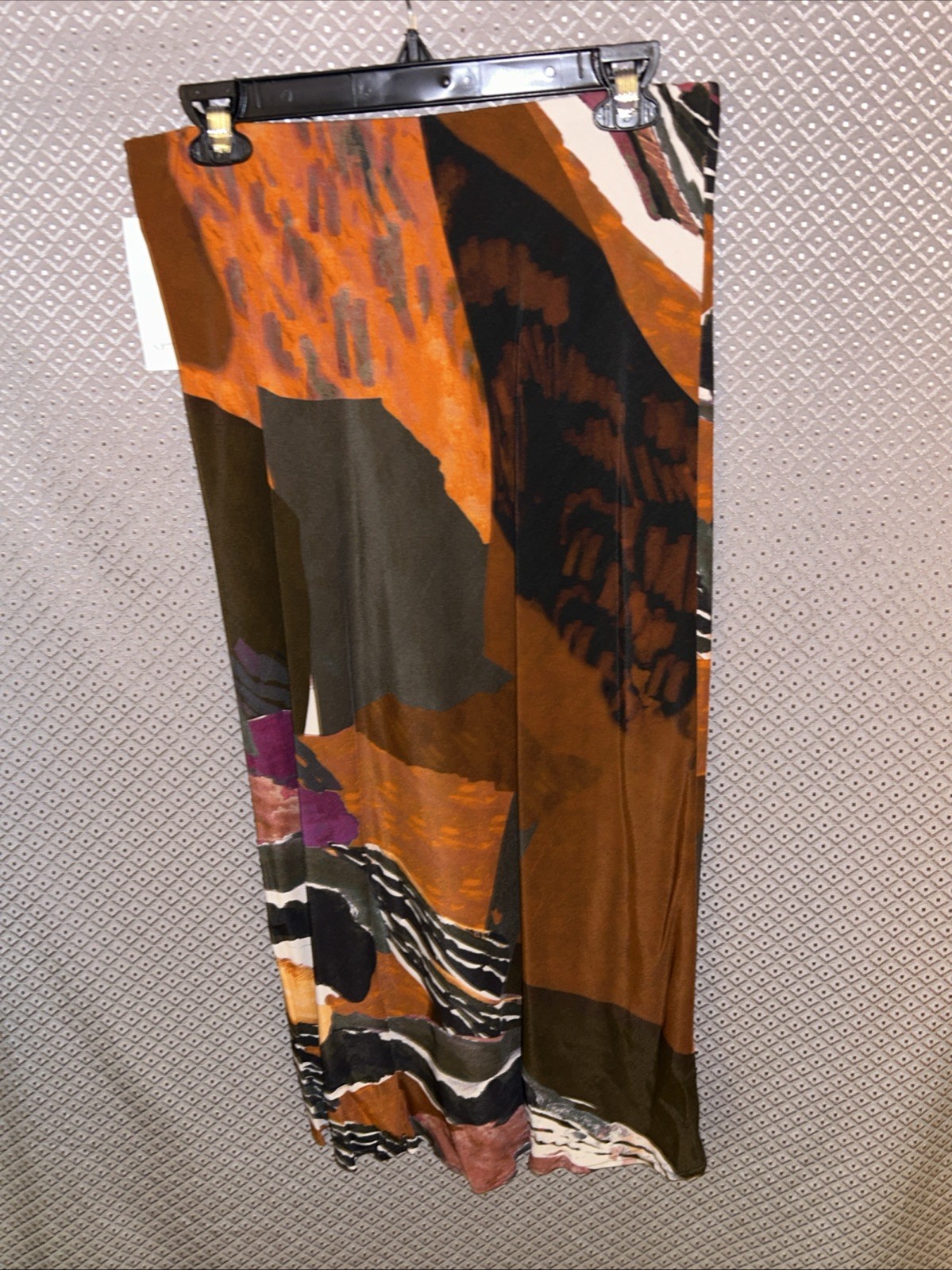 Karen Kane Abstract Geometric Print Midi Skirt Womens M NWT Elastic Waist