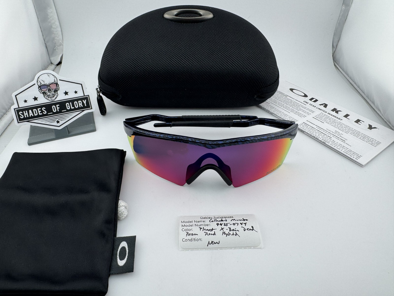 OAKLEY MUMBO BRAIN DEAD M FRAME PLANET X PRIZM ROAD HYBRID SUNGLASSES OO9435-07