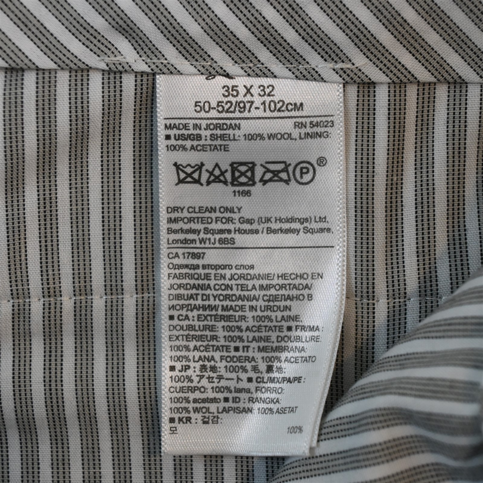 Banana Republic 35×32 Tan Brown 100% Wool 175361 Modern Slim Dress Mens Pants
