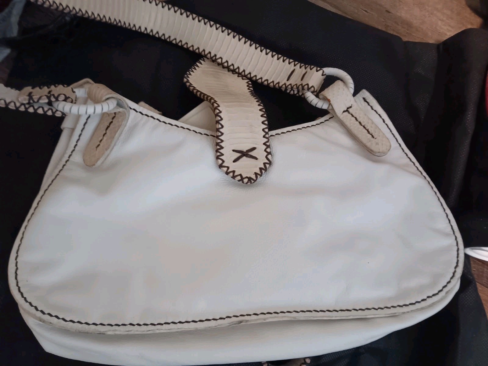 Vintage purse by The Divine Tribe GENUINE SNAKESKIN, STINGRAY LEATHER
